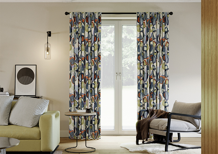 Pop, Denim - Made to Measure Curtains - Image 3